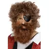 Brunt piratskjegg for menn
