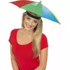 Adult multi-colored umbrella hat