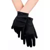 Adult black short gloves