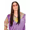 Svart hippieparykk for menn