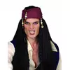 Adult black pirate wig