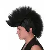 Black punk wig for men