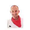 Red Feria bandana for adults
