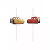 4 Cars 3 Cardboard Medallion Straws