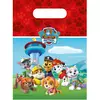 6 røde Paw Patrol gaveposer