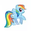 My Little Pony Rainbow Dash foil balloon 71 x 68 cm