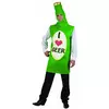 Adult green beer bottle costume