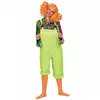 Fluorescerende grønn jumpsuit-kostyme for voksne, Størrelse: Large