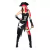 Sexy piratkostyme for kvinner, Størrelse: Small
