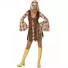 70-talls hippiekostyme for kvinner, Størrelse: Small
