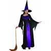 Halloween-heksekostyme med overdel for kvinner