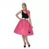 50s fuchsia costume for women, Size: Small