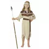 Beige Indian costume with fringes for girls, Size: 4-6 years (110-120 cm)