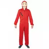 Rød tyv-jumpsuit-kostyme for voksne, Størrelse: Small/Medium (160-175cm)