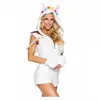 Women's llama romper costume, Size: Large (44-46)