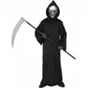 Grim Reaper-kostyme til barn Halloween, Størrelse: 5–7 år (128 cm)