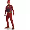 Klassisk Flash Justice League-kostyme for gutter, Størrelse: 7–8 år (122 – 128 cm)