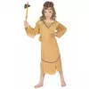 Beige indisk kostyme til jenter, Størrelse: 4–6 år (110–120 cm)