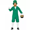 Grønt leprechaun-kostyme for menn, Størrelse: Medium (48-50)