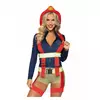 Luxury sexy firefighter shorts costume for women, Size: Large (44-46)