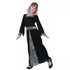 Svart middelalderprinsessekostyme til jenter, Størrelse: 7–9 år (120–130 cm)
