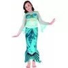 Blue mermaid costume for girls, Size: 4-6 years (110-120 cm)