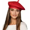Rød baskisk beret for voksne