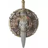 Plastic Barbarian Shield and Sword