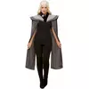 Women's gray medieval cape