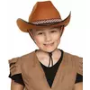 Brun cowboyhatt for barn
