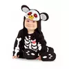Baby's Day of the Dead Mini Bear Costume, Size: 7-12 months (74 - 80 cm)