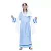 Blue Virgin Mary costume for girls, Size: 6 years (110 - 122 cm)