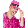 Neonrosa gangsterhatt for voksne