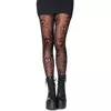 Women's skull fishnet tights