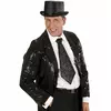 Adult black sequin tie
