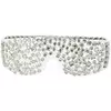 White and silver sequin disco glasses