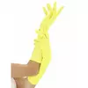 Adult fluorescent yellow long gloves
