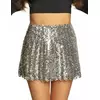 Women's silver sequin skirt