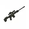 Svart plastmaskinpistol for barn