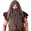 Vikingbarbarisk parykk for menn