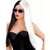 Cruel black and white long wig for women