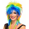80-talls flerfarget parykk for kvinner