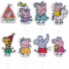 16 Peppa Gris papirkaketopper