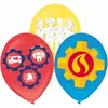 6 Brannmann Sam lateksballonger 27,5 cm