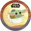 8 Baby Yoda The Mandalorian Paper Plates 23 cm