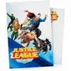 8 Justice League invitasjonskort med konvolutter 10x16cm