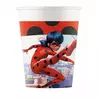 8 Miraculous Ladybug 200 ml cardboard cups
