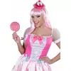 Pink plastic pacifier 22.5 cm