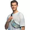 Silver holographic fanny pack