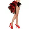 Women's red and black burlesque tutu